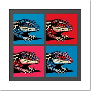 Red-Eyed Crocodile Skink Pop Art - Cool Lizard Posters and Art